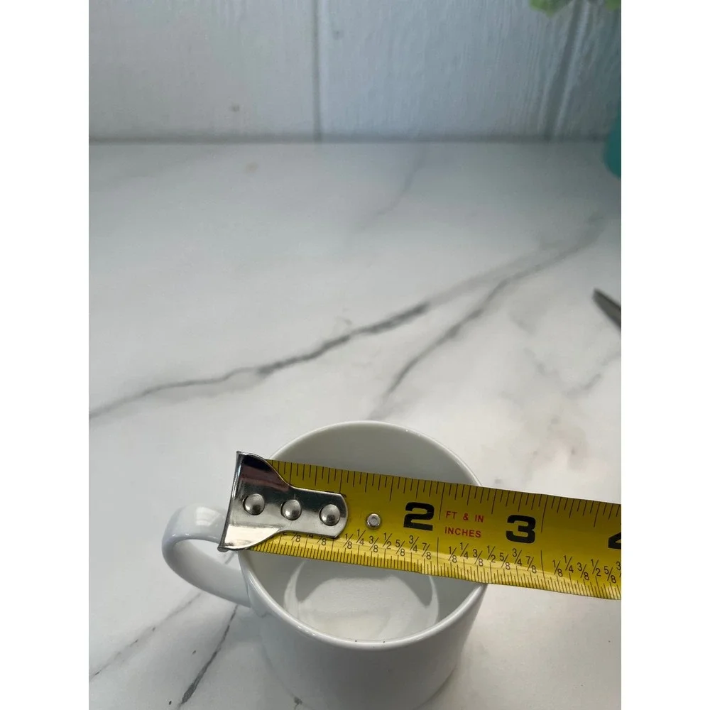 Crate Barrel White‎ Ceramic Coffee Mug Cup Espresso Cup Small